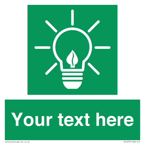 SV10791: Custom Green square with Save Energy