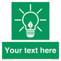 SV10791: Custom Green square with Save Energy