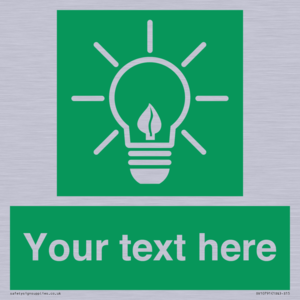 SV10791: Custom Green square with Save Energy