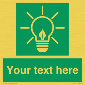 SV10791: Custom Green square with Save Energy