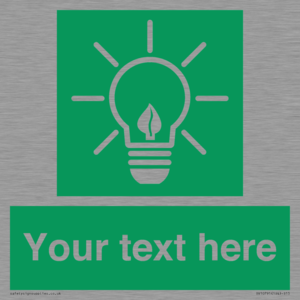 SV10791: Custom Green square with Save Energy