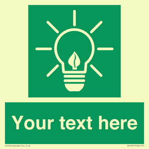 SV10791: Custom Green square with Save Energy