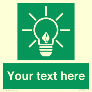 SV10791: Custom Green square with Save Energy