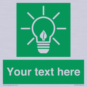 SV10791: Custom Green square with Save Energy