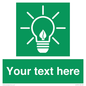 SV10791: Custom Green square with Save Energy