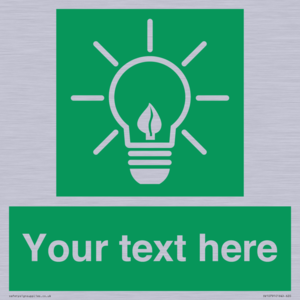 SV10791: Custom Green square with Save Energy