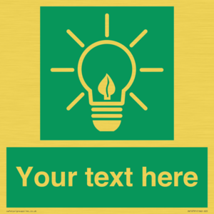 SV10791: Custom Green square with Save Energy
