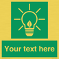 SV10791: Custom Green square with Save Energy