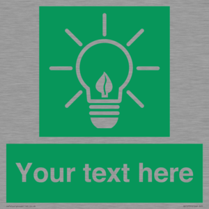 SV10791: Custom Green square with Save Energy