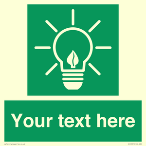 SV10791: Custom Green square with Save Energy