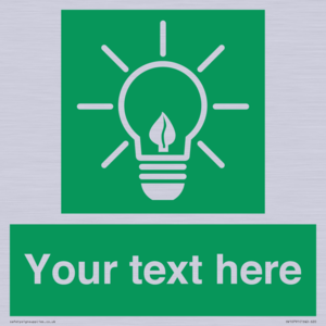 SV10791: Custom Green square with Save Energy