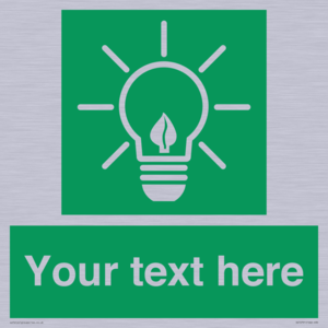 SV10791: Custom Green square with Save Energy