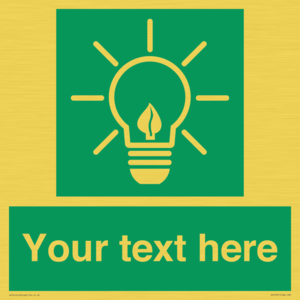 SV10791: Custom Green square with Save Energy