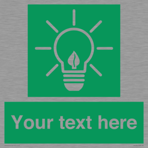 SV10791: Custom Green square with Save Energy