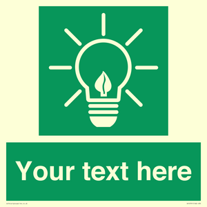 SV10791: Custom Green square with Save Energy