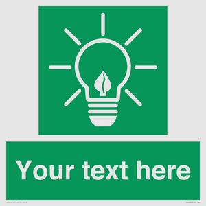 SV10791: Custom Green square with Save Energy