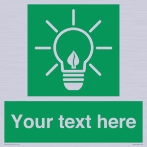 SV10791: Custom Green square with Save Energy