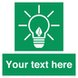 SV10791: Custom Green square with Save Energy