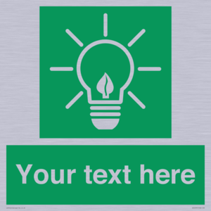 SV10791: Custom Green square with Save Energy