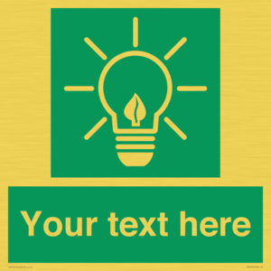 SV10791: Custom Green square with Save Energy