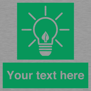 SV10791: Custom Green square with Save Energy
