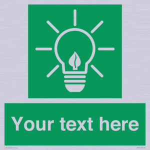 SV10791: Custom Green square with Save Energy