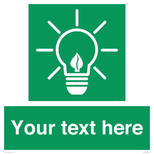 SV10791: Custom Green square with Save Energy