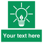 SV10791: Custom Green square with Save Energy