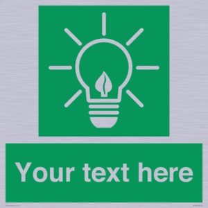 SV10791: Custom Green square with Save Energy