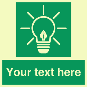 SV10791: Custom Green square with Save Energy