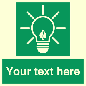 SV10791: Custom Green square with Save Energy