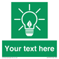 SV10791: Custom Green square with Save Energy