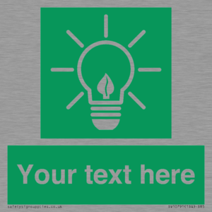 SV10791: Custom Green square with Save Energy
