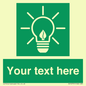 SV10791: Custom Green square with Save Energy