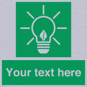 SV10791: Custom Green square with Save Energy