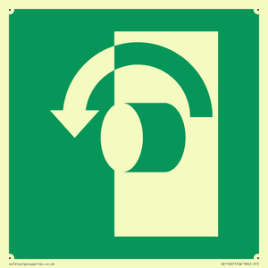 SV11607: E018 safe condition turn anticlockwise to open