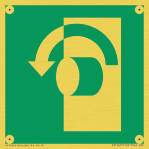 SV11607: E018 safe condition turn anticlockwise to open