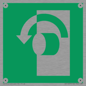 SV11607: E018 safe condition turn anticlockwise to open