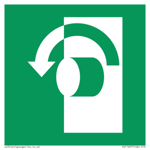 SV11607: E018 safe condition turn anticlockwise to open