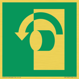 SV11607: E018 safe condition turn anticlockwise to open