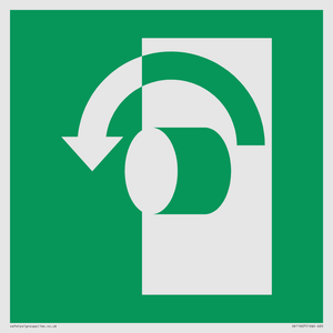 SV11607: E018 safe condition turn anticlockwise to open