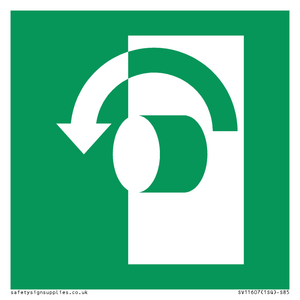 SV11607: E018 safe condition turn anticlockwise to open