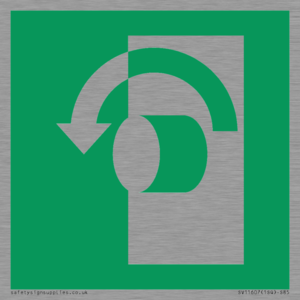 SV11607: E018 safe condition turn anticlockwise to open