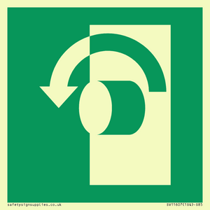 SV11607: E018 safe condition turn anticlockwise to open