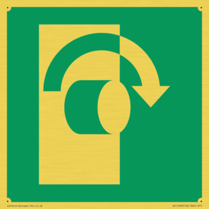 SV11609: E019 safe condition turn clockwise to open