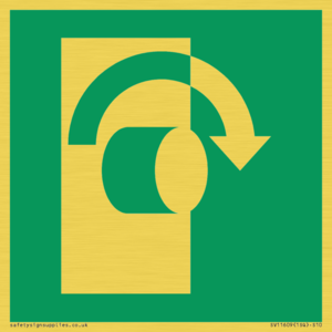 SV11609: E019 safe condition turn clockwise to open