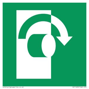 SV11609: E019 safe condition turn clockwise to open