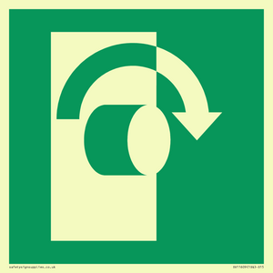 SV11609: E019 safe condition turn clockwise to open