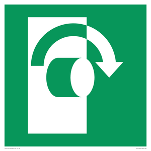 SV11609: E019 safe condition turn clockwise to open