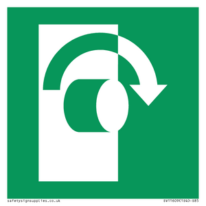 SV11609: E019 safe condition turn clockwise to open
